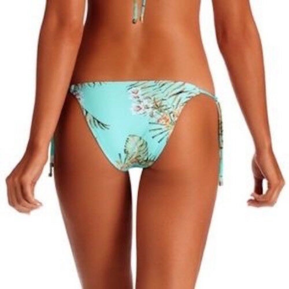 NWT VITAMIN A COZUMEL TOP TARA SIDE TIE BOTTOM LAGOON BIKINI L / 10 - Picture 2 of 4